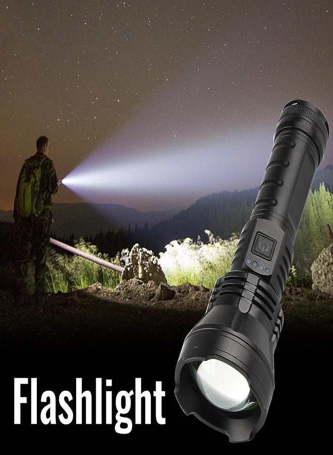 Crobat مصباح يدوي تكتيكي فائق السطوع من كروبات، 5 أوضاع إضاءة، 2100 لومن، مقاوم للماء، قوي، قابل لإعادة الشحن، مزود بإضاءة ليزر LED بيضاء XHP70 وXHP360 - Image 5